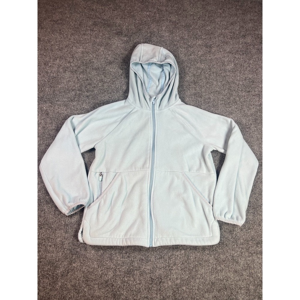 All In Motion Light Blue Fleece Full Zip Hoodie Women's L cozycore athleisure